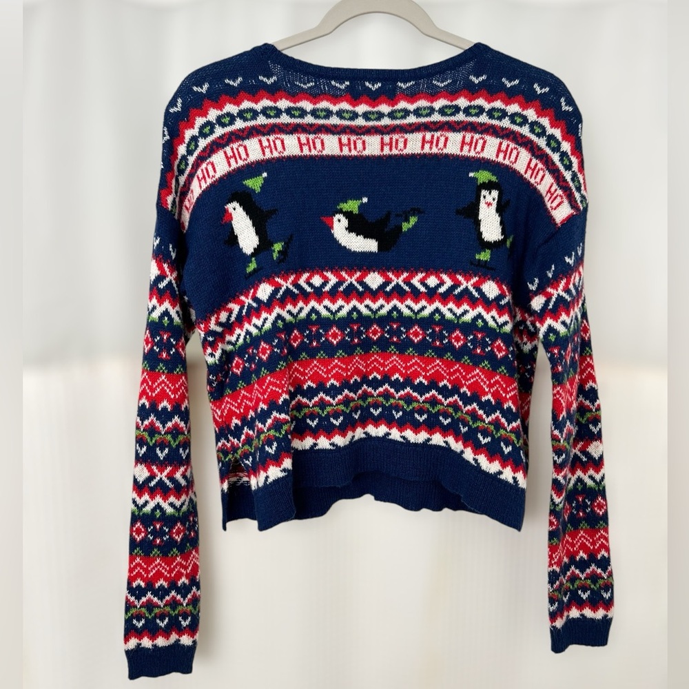 HOLLISTER Penguin Holiday Sweater, size small